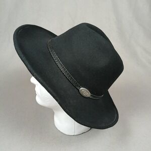 Outback Trading Company 1307 Shy Game Wool Tassy Crusher Western Hat Black Large